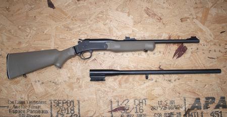 ROSSI Single Shot 22LR Police Trade-In Rifle with Extra 20-Gauge Barrel