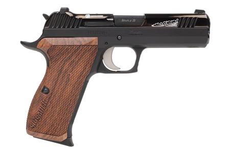 P210 CARRY 9MM 4.1` BARREL POLISHED ENGRAVED SLIDE ROSEWOOD GRIPS