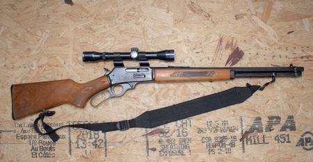 GLENFIELD Model 30A 30-30 Win. Police Trade-In Rifle with Scope, Sling, JM Stamp