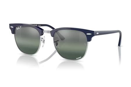 CLUBMASTER BLUE ON SILVER WITH SILVER/BLUE LENSES