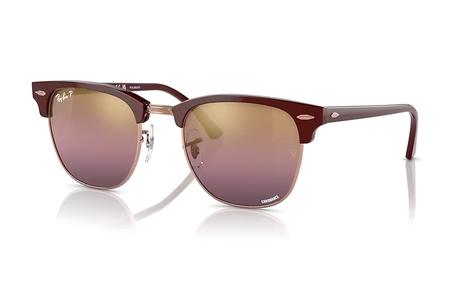 CLUBMASTER BORDEAUX ON ROSE GOLD WITH GOLD/RED LENSES