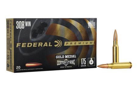 Federal 308 Win 175 gr OTM Gold Medal Centerstrike 20/Box
