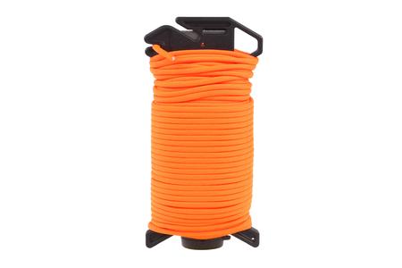 ARM READY ROPE CORD DISPENSER 100FT OF NEON ORANGE PARACORD