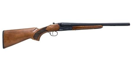 COACH 12 GAUGE SIDE-BY-SIDE SHOTGUN WITH 18.5 INCH BLUED BARREL AND WALNUT STOCK