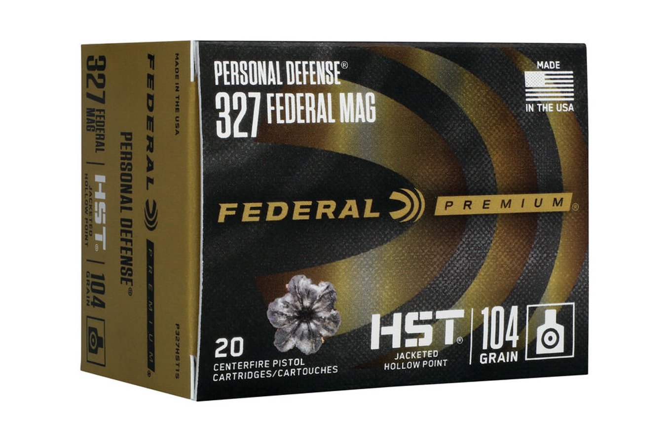 FEDERAL AMMUNITION 327 FEDERAL MAG 104GR HST JHP PERSONAL DEFENSE