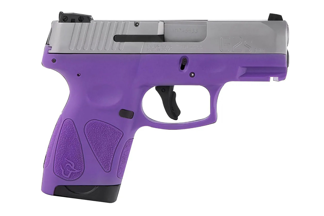 No. 15 Best Selling: TAURUS G2S 9MM SEMI-AUTO PISTOL WITH DARK PURPLE FRAME AND SILVER SLIDE