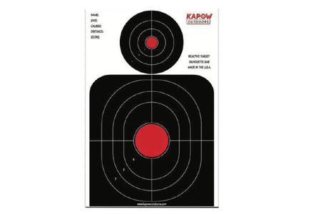 REACTIVE 12X18IN OVAL SILHOUETTE TARGET 10 PACK
