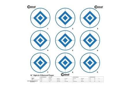 16IN 9 DIAMOND BLUE 10 PACK PAPER TARGET