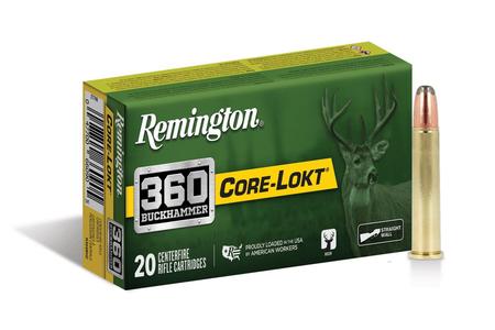 Remington 360 Buckhammer 200 gr Soft Point Core Lokt 20/Box