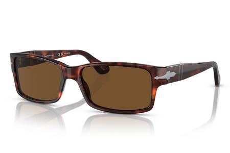 PO2803S SUNGLASSES HAVANA FRAMES AND POLARIZED BROWN LENSES