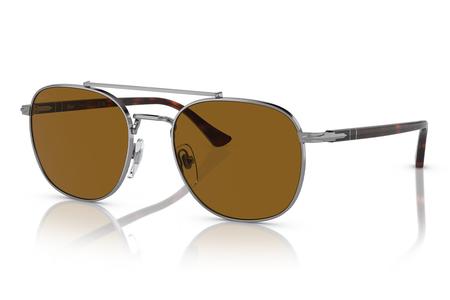 PO1006S SUNGLASSES WITH GUNMETAL FRAMES AND BROWN LENSES