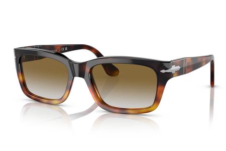 PO3301S SUNGLASSES WITH BROWN CUT LIGHT BROWN TORTOISE FRAMES AND GRADIENT BROWN