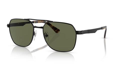 PO1004S DEMIGLOSS BLACK WITH POLARIZED GREEN LENSES