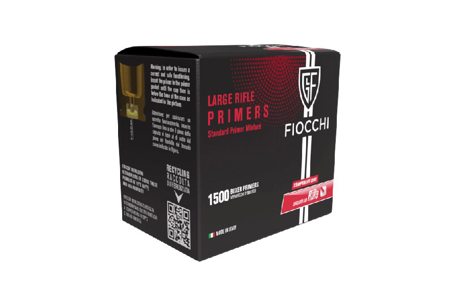 Fiocchi Large Rifle Primers 1500/Box