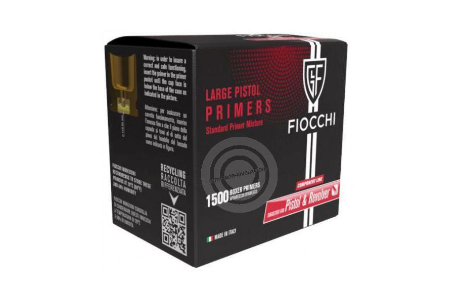 Fiocchi Large Pistol Primers 1500 Count
