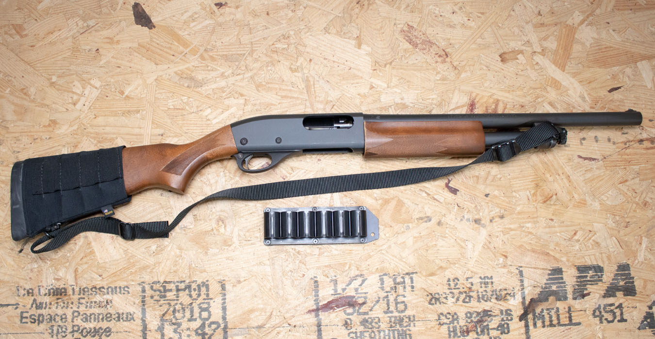 Remington 870 Express Magnum 12 Gauge Used Trade-In Shotgun w/Sling, Side Saddle Shell Holder