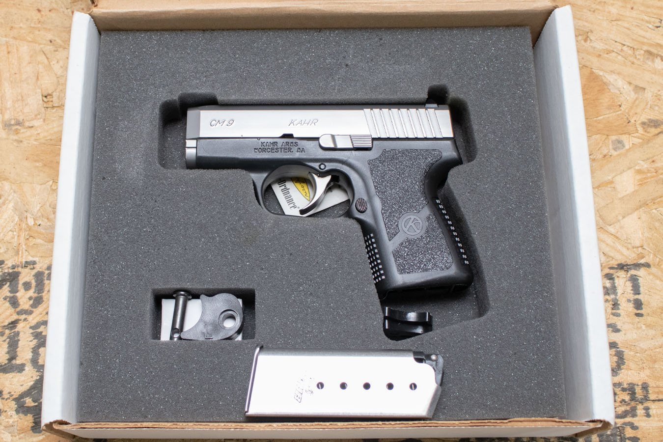 Kahr Arms CM9 9mm Used Trade-In Pistol with Stainless Slide, Box