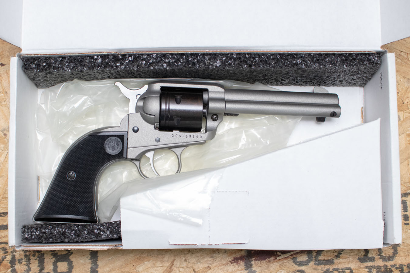 Ruger Wrangler 22LR Used Trade-In Single-Action Revolver w/Silver Cerakote Finish, Box