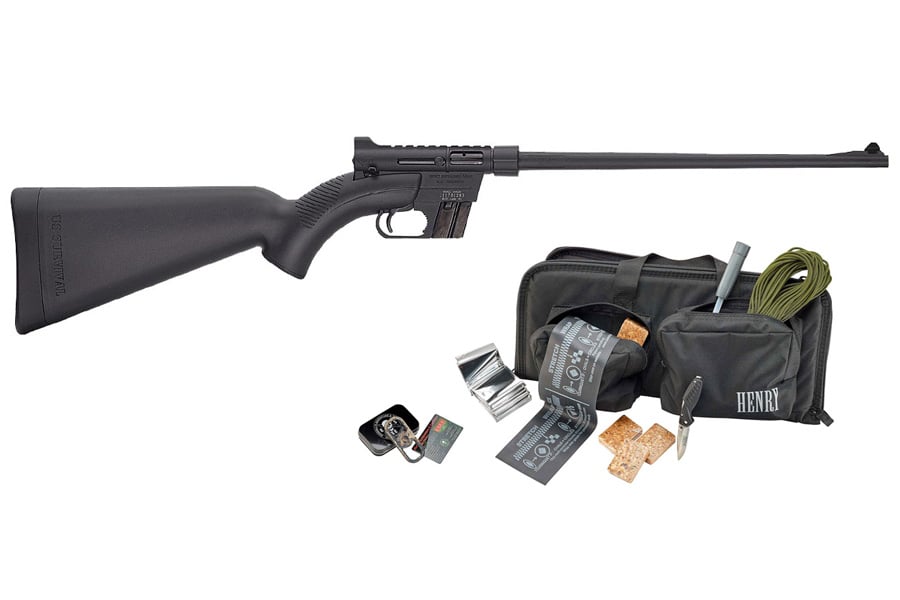 Henry US Survival AR-7 22LR Black Rifle Kit w/Survival Gear and