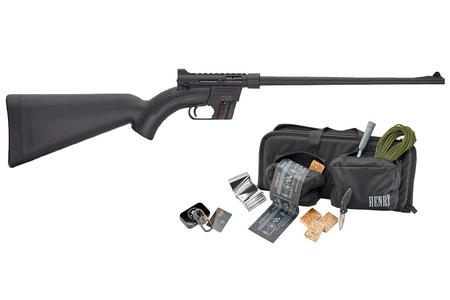 HENRY REPEATING ARMS US Survival AR-7 22LR Black Rifle Kit w/Survival Gear and Bag