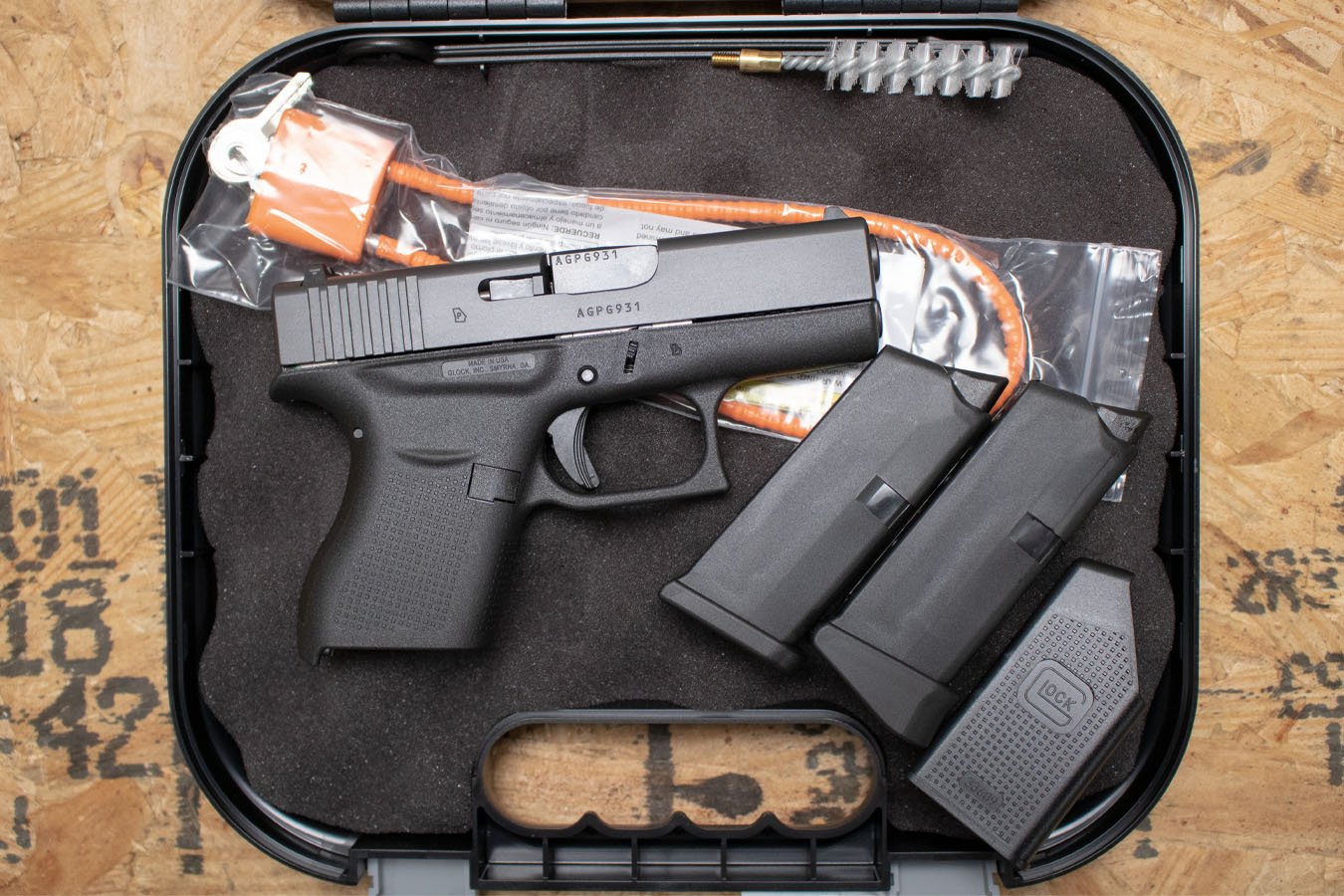 Glock 43 9mm Used Trade-In Pistol with Two Mags, Case
