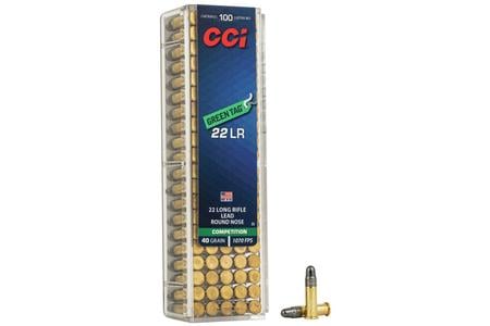 CCI AMMUNITION 22 LR 40 gr LRN Green Tag Competition 100/Box