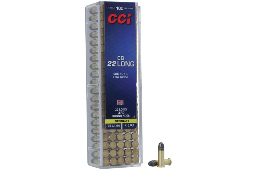 CCI AMMUNITION 22 CB LONG 29 GR LRN SUBSONIC