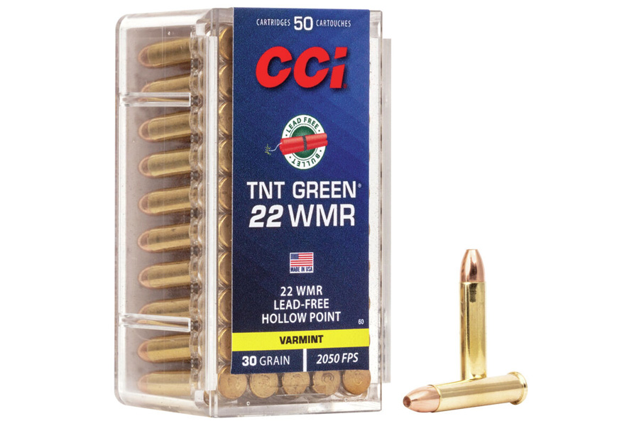 CCI AMMUNITION 22 WMR TNT GREEN 30 GR HP