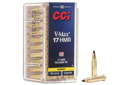 CCI 17 HMR 17 gr V-MAX Varmint 50/Box