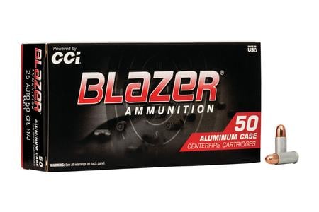 CCI AMMUNITION 25 Auto 50 gr TMJ Blazer