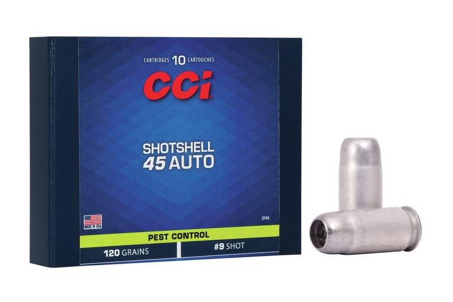 CCI AMMUNITION 45 AUTO SHOTSHELL 9 SHOT