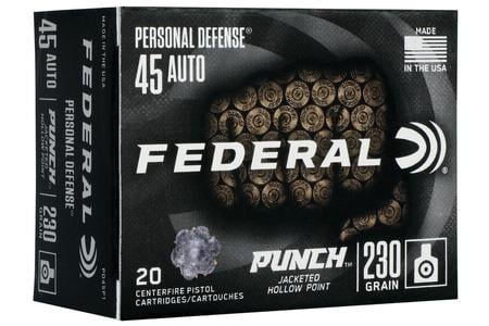 45 AUTO 230 GR JHP PUNCH 20/BOX