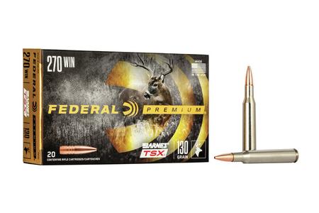 FEDERAL AMMUNITION 270 WIN 130 gr Barnes TSX Hollow Point 20/Box