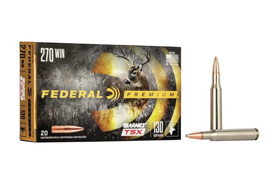 FEDERAL AMMUNITION 270 WIN 130 GR BARNES TSX