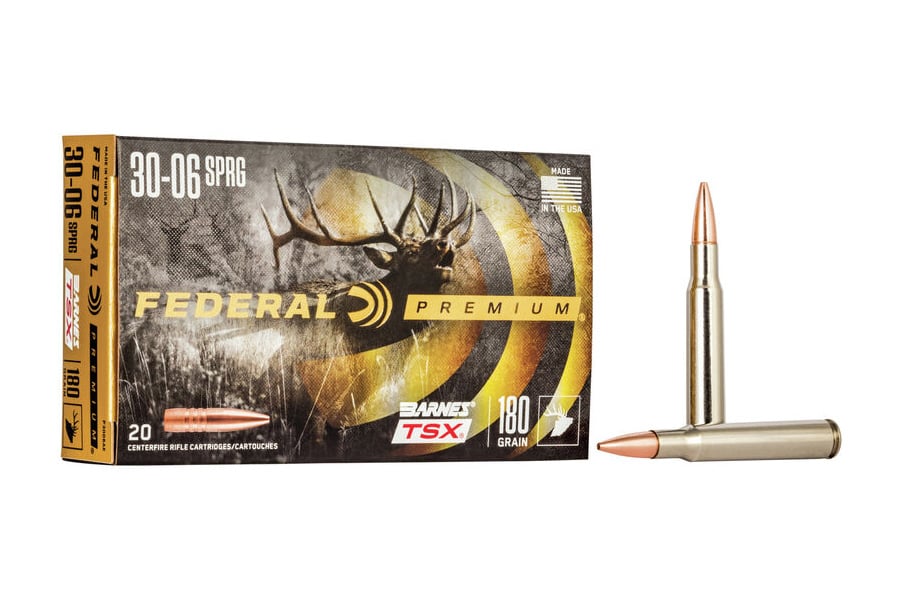 FEDERAL AMMUNITION 30-06 SPRG 180 GR BARNES TSX