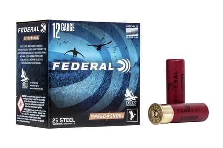 FEDERAL AMMUNITION 12 Gauge 3 Inch 1-1/4oz 4 Shot Speed-Shok 25/Box