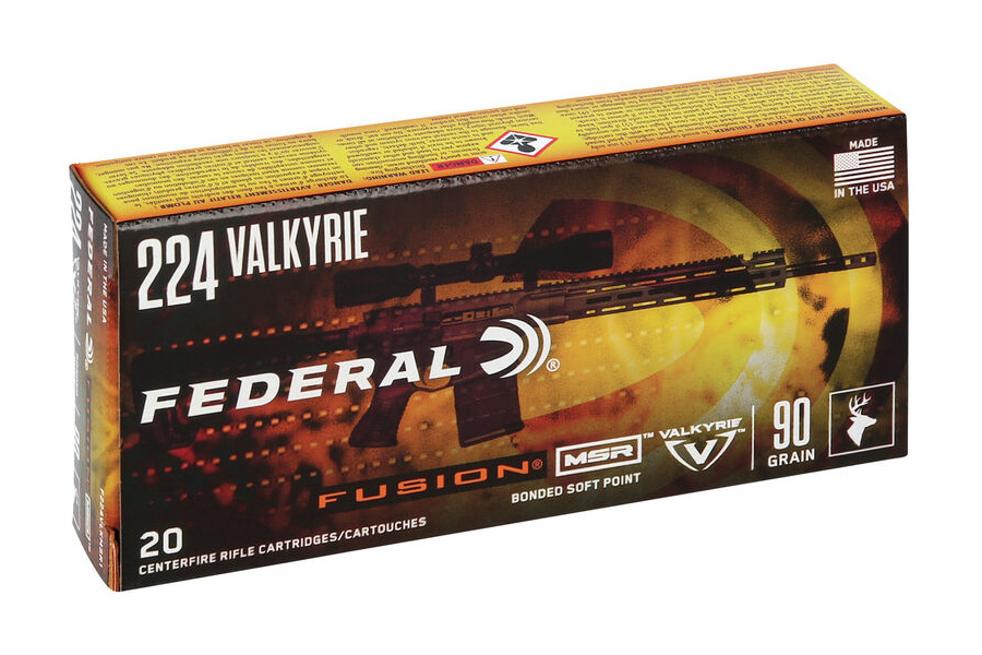 FEDERAL AMMUNITION 224 VALKYRIE 90 GR SOFT POINT FUSION MSR