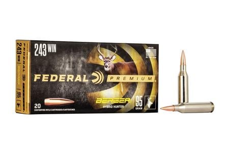 FEDERAL AMMUNITION 243 WIN 95 gr Berger Hybrid Hunter 20/Box