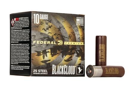 FEDERAL AMMUNITION 10 Gauge 3-1/2 Inch 1-5/8 oz 2 Shot Black Cloud FS Steel 25/Box