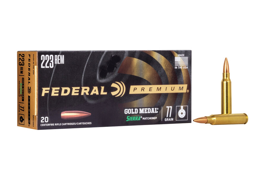 FEDERAL AMMUNITION 223 REM 77 GR SIERRA MATCHKING BTHP