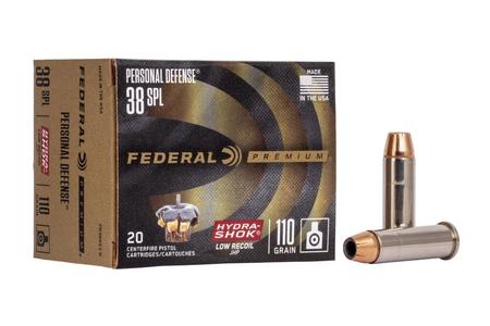 38 SPL 110 GR HYDRA-SHOK JHP PERSONAL DEFENSE