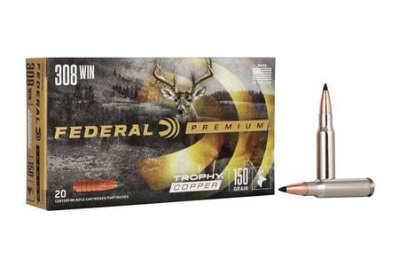 FEDERAL AMMUNITION 308 Win 150 gr Trophy Copper Vital-Shok 20/Box