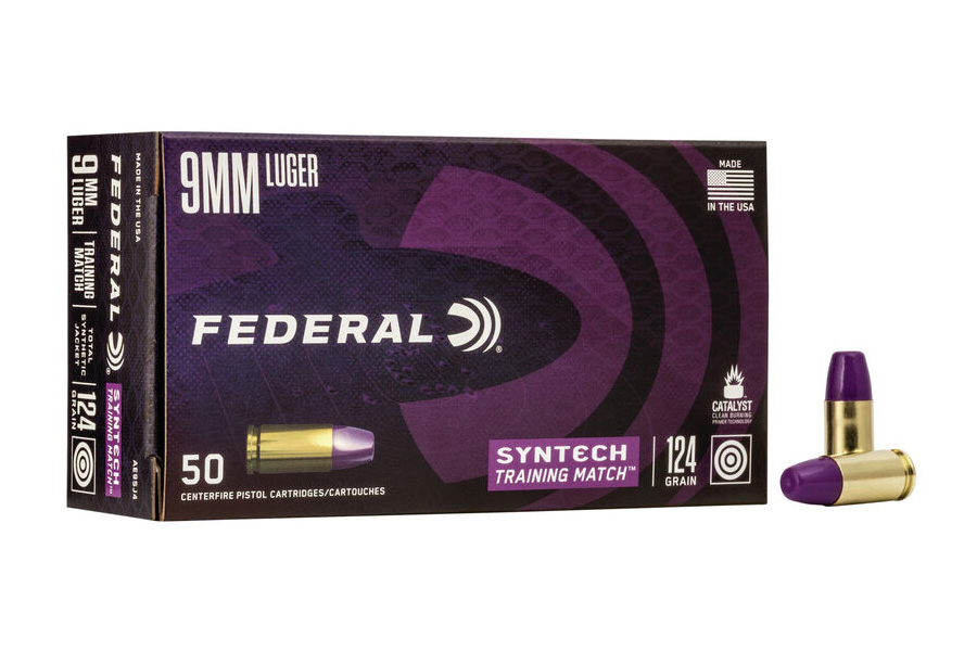 FEDERAL AMMUNITION 9MM 124 GR TRAINING MATCH (TSJ)