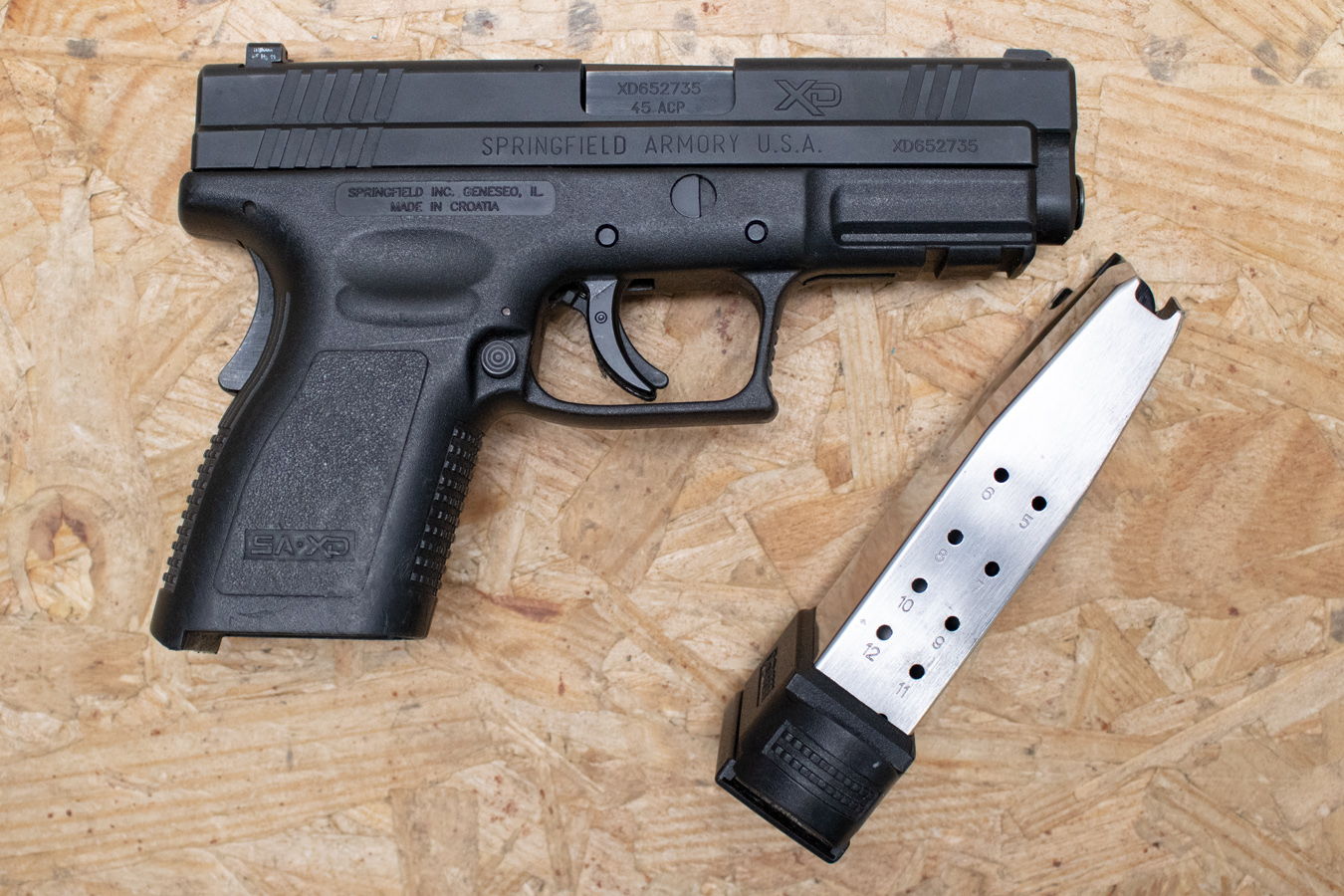 Springfield XD45 Compact 45ACP Police TradeIn Pistol with Extended