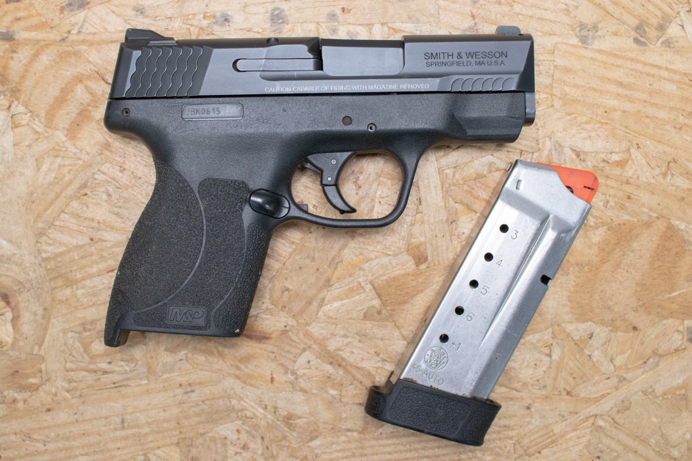 Smith & Wesson M&P45 Shield M2.0 45ACP Police Trade-In Pistol with Extended Mag