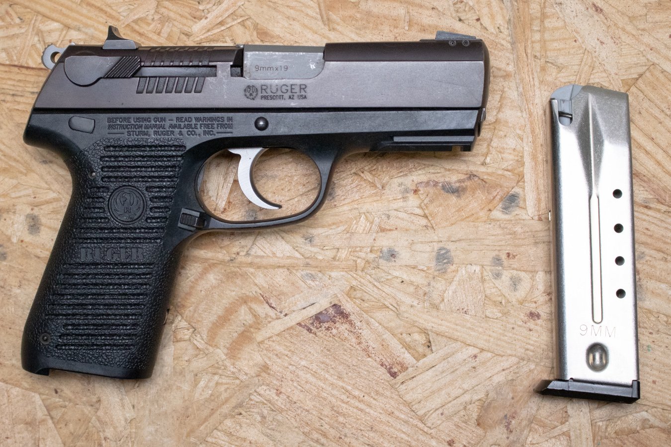 Ruger P95 9mm Police Trade-In Pistol with Manual Safety