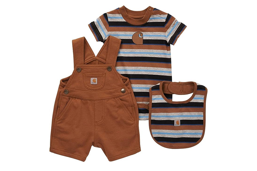 Carhartt Infant Boy's Overall and Bib Set