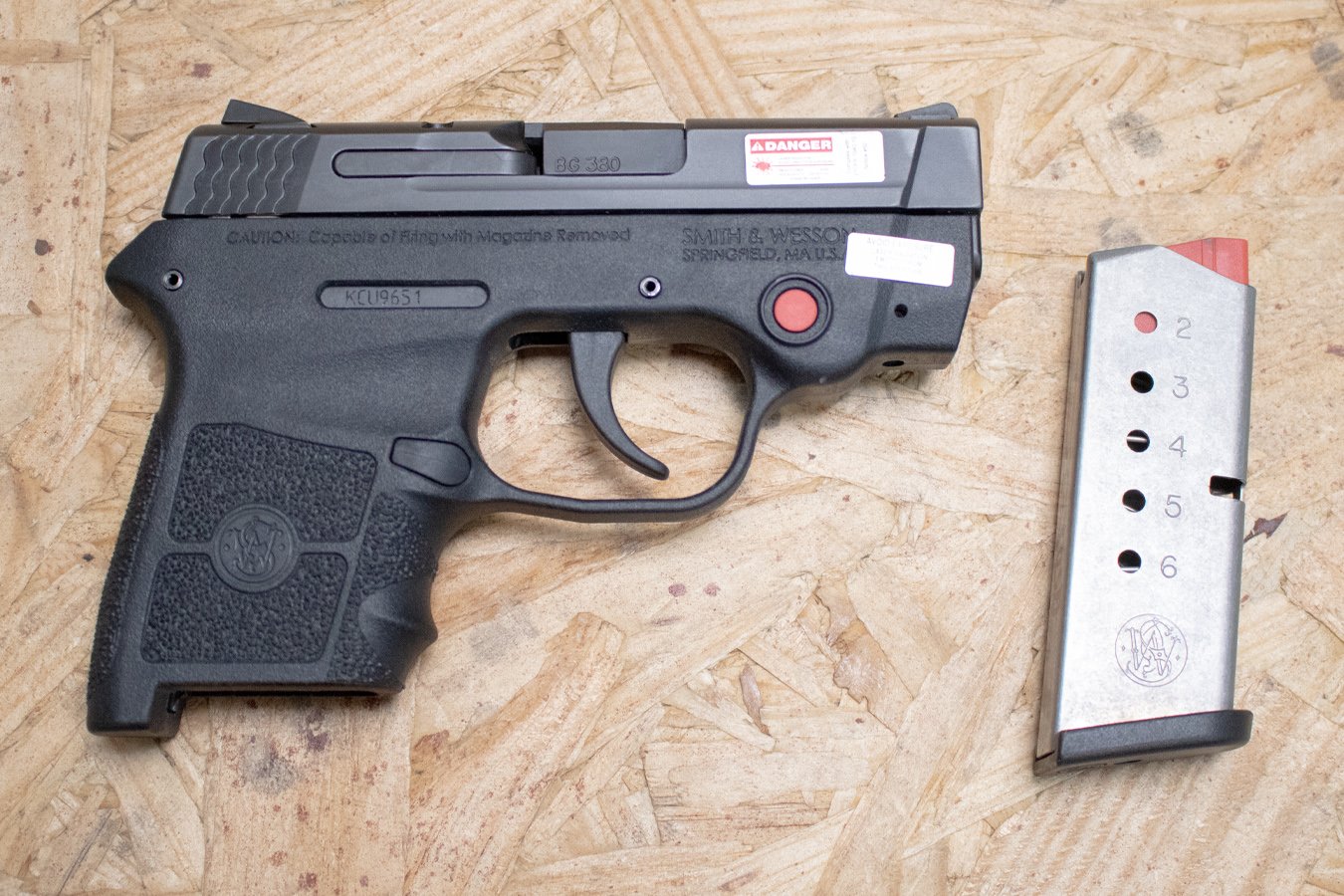 Smith & Wesson M&P Bodyguard-380 380ACP Police Trade-In Pistol with CT Laser