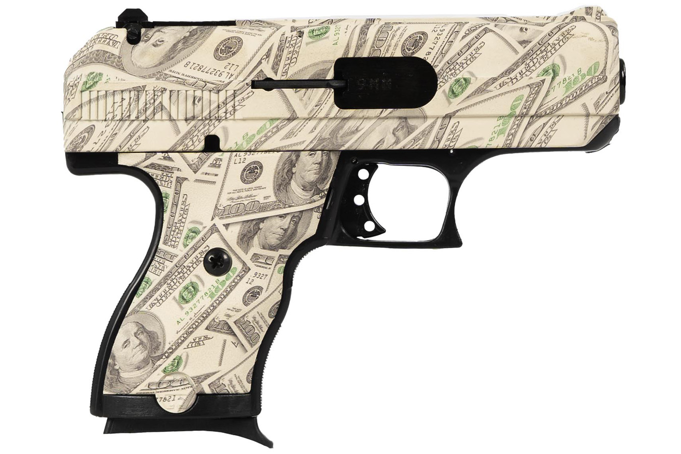 HI POINT C9 9MM WITH HUNDRED DOLLAR BILL FINISH