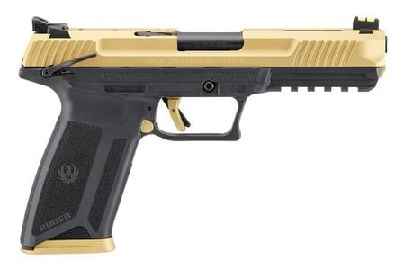 RUGER 57 PISTOL 5.7X28 4.94 IN BBL BLACK/GOLD 20 RD MAG